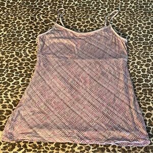 Pink Striped Women's slimming tank